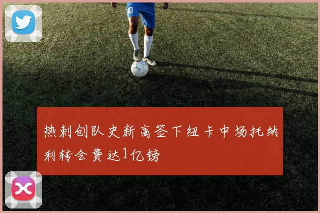 热刺创队史新高签下纽卡中场托纳利转会费达1亿镑